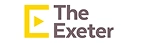 The Exeter logo with a yellow square symbol